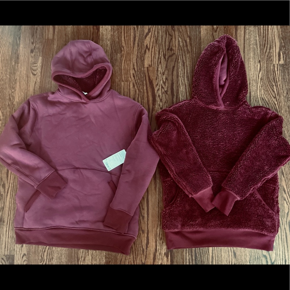 NWT Athleta Reversible Sherpa Hoodie - Picture 7 of 8